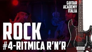 Lezioni di chitarra  Ritmica Rock n Roll basi del Rock pt4 Guitar Academy Italia [upl. by Eifos]