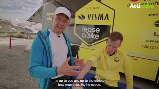 Kinesiology Taping for Wrist Support after a Bike Fall featuring Visma Lease a Bike Cycling Team [upl. by Anilas]