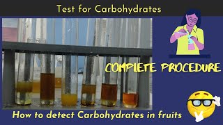 Test for Carbohydrates Qualitative phytochemical screening  Complete procedure part 3 [upl. by Nealy]