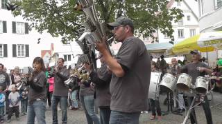 Stadtfest Bad Waldsee 2015  Auftritt der Schalmeiengruppe Mondheuler aus Dornbirn [upl. by Fotzsyzrk]