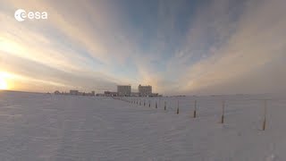 Winter at the Concordia station in Antarctica [upl. by Hudis]