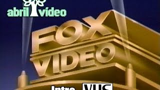 Vinheta e Intro VHS  Abril Vídeo  Fox Vídeo [upl. by Frasier]