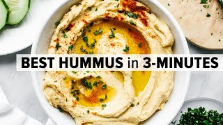 HOW TO MAKE HUMMUS  healthy amp easy hummus recipe [upl. by Yamauchi]