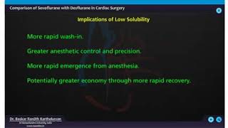 Sevoflurane versus desflurane in cardiac surgery [upl. by Eyla]