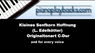 Kleines Senfkorn Hoffnung Kirchenlied L Edelkötter Playback Instrumental Demo Originaltonart C [upl. by Pippas]