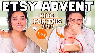 100 Etsy Advent Calendar with THIS INSIDE  Fall Advent Unboxing [upl. by Eilyab]