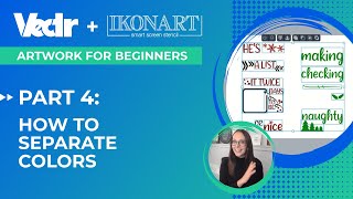 Artwork For Beginners Part 4 How To Separate Multiple Colors  Ikonart  Vectr  So Fontsy [upl. by Eastlake]