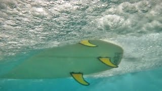 Surfing From Below  Encuentro Beach Cabarete Dominican Republic [upl. by Lrigybab395]