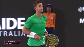 Thanasi Kokkinakis v Frances Tiafoe Mens Singles Final Highlights  World Tennis Challenge 2018 [upl. by Fisher340]