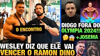 WESLEY ENCONTRA O RAMON E DISSE QUE VAI SUPERALO NESTE OLYMPIA  DIOGO FORA DO OLYMPIA 2024 [upl. by Navada]