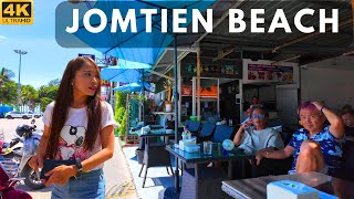 4K Walk along Jomtien Beach Pattaya Thailand 2024 [upl. by Aleakim]