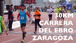 30KM CARRERA DEL EBRO ZARAGOZA 2015  ¡Por el campo de maniobras del ejército [upl. by Joletta]