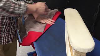 Sewing a dartless lined jacket 10  Bagging out CF facing amp lining at hem [upl. by Ekul]