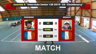 Frédéric 151 vs Benoit 15  Interclubs 35  S3  Match  18112018 [upl. by Strickman]