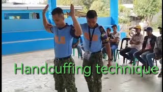 handcuffing techniques [upl. by Jemmie]