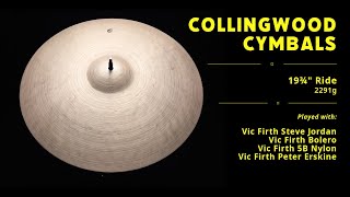 Collingwood Cymbals 19¾quot Ride 2291g [upl. by Nessim]