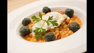 Garbanzos con chorizo espinacas y huevo  Karlos Arguiñano en tu cocina [upl. by Snodgrass]