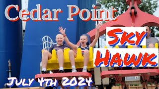 J Birds  Sky Hawk Cedar Point 742024  Full Video JBirdsExperience cedarpoint skyhawk [upl. by Luci]