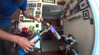 Hot Blueing a Stainless Steel Water Bottle [upl. by Sulamith163]