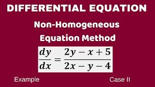 NonHomogeneous First order Equation in HindiUrdu Case 2 Example 2  Differential Equation [upl. by Dwight]