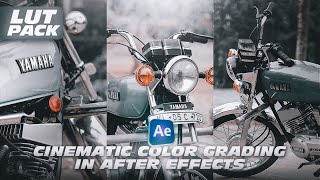 Cinematic color grading in after effects  Free lut pack🔥 [upl. by Merras334]