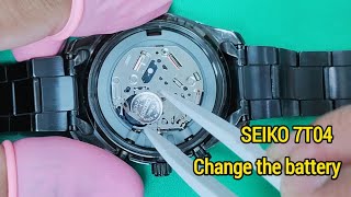 How to change a Seiko watch battery and AC Reset [upl. by Eglantine95]