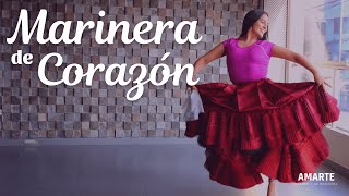 💃 MARINERA norteña MARINERA DE CORAZON ❤️ [upl. by Hindu]