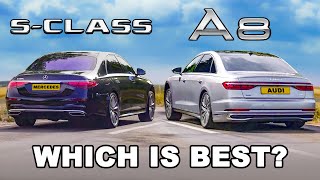 Audi A8 v Mercedes SClass ULTIMATE LUXURY REVIEW [upl. by Ericka]