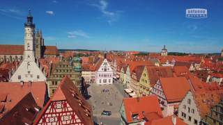 Rothenburg ob der Tauber von oben  ANTENNE BAYERN quotBayern von obenquot [upl. by Dovev]