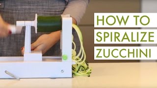 How to Spiralize Zucchini [upl. by Atsyrc]