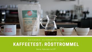 Kaffeetest Rösttrommels Filter Kenia Gakundu Lot 7 [upl. by Alberto750]