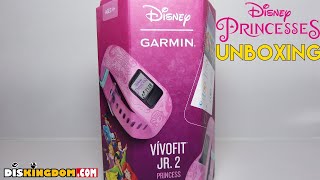 Disney Princess Garmin Vivofit Jr 2 Unboxing [upl. by Namso]