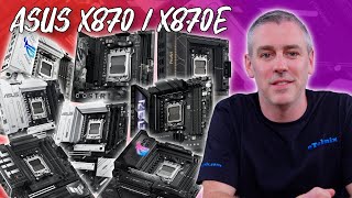 ASUS X870X870E EXCLUSIVE First Look At ALL Next Generation Motherboards [upl. by Joanne]