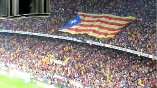 Cry for Catalan independence during the classic Barça  Real Madrid [upl. by Arved]