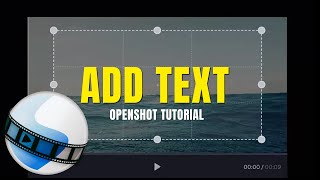 How to Add Text in Openshot  Add Text amp Animate [upl. by Norine]