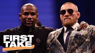 MayweatherMcGregor rematch possible after record 65M PPV sales  First Take  ESPN [upl. by Afirahs]