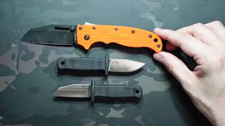 Demko Knives Armiger 2  Sharksfoot amp Clip Point [upl. by Bullock706]