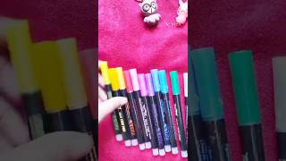 Trying Glitter Outline Pens viral trending ytshorts satisfying shorts shortsvideo subscribe [upl. by Eterg]