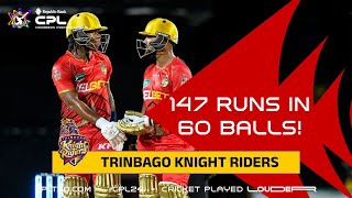 Trinbago Knight Riders SMASH 147 runs in 60 balls  CPL 2024 [upl. by Ramsay]