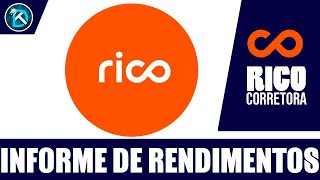 Como Pegar o Informe de Rendimentos na Corretora RICO em 2024 [upl. by Aurlie]