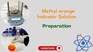 Methyl orange indicator solution 004 wv  Preparation [upl. by Ahseiyn804]