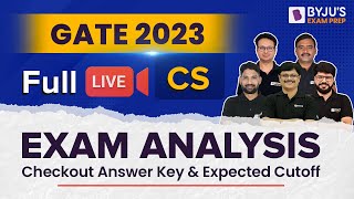 GATE 2023 CS Exam Analysis 2023  GATE CSE 2023  GATE CSE Paper Solution Cut off amp Answer Key [upl. by Bucella427]