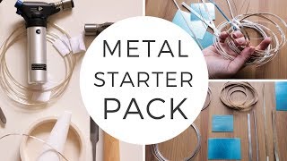 BASIC METAL for silversmithing Silver metal starter pack Beginner silversmithing [upl. by Dolorita]