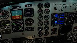 Flying from Freeport to Bimini in the Carenado King Air 200 [upl. by Heddi]