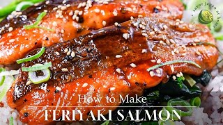 10 minute Teriyaki Salmon Recipe 照り焼きサーモン [upl. by Acenes677]