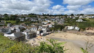 Gorran Haven nr Mevagissey to Dodman Point  quotTwo dogs widequot A summer walk in Cornwall [upl. by Annawd]