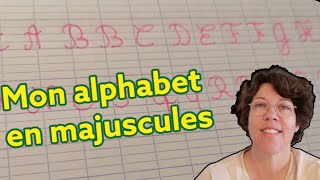 Comment faire les majuscules en lettres cursives japprends à écrire [upl. by Dorine]