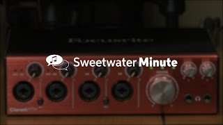 Focusrite Clarett 4Pre Audio Interface Review by Sweetwater [upl. by Lletram]