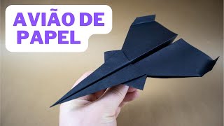 Como fazer avião de papel  Voa muito Jato Tutorial [upl. by Acinelav]