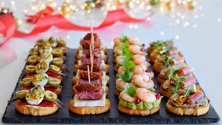 4 Canapés Gourmet con Pan Tostado para Celebrar la Navidad 20232024  DarixLAB [upl. by Nalced]